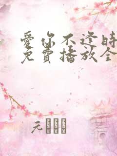 爱你不逢时短剧免费播放全集