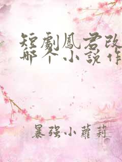 短剧凤君改编自哪个小说作品
