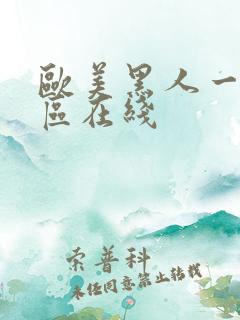 欧美黑人一区二区在线