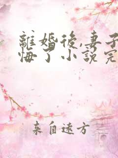 离婚后,妻子后悔了小说完整免费