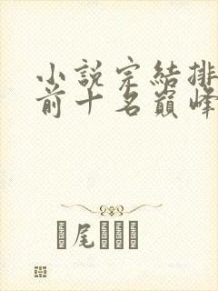 小说完结排行榜前十名巅峰之作