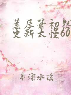 叶辰萧初然刚刚更新太慢600集