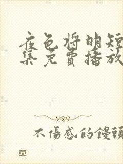 夜色将明短剧全集免费播放