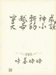穿越斩神成为荒天帝的小说