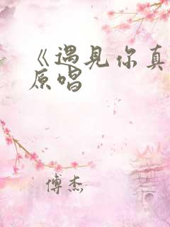 《遇见你真好》原唱