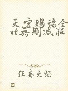 天官赐福全文txt无删减版