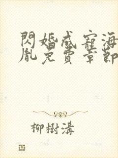 闪婚成宠海彤战胤免费章节