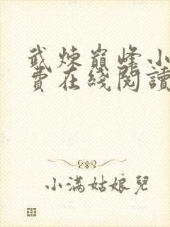 武炼巅峰小说免费在线阅读