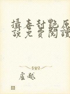 摄春封艳原著小说免费阅读
