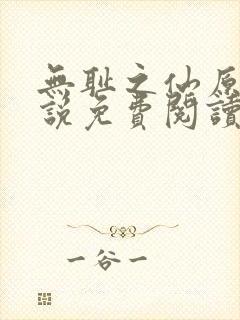 无耻之仙原著小说免费阅读