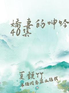 娇妻的呻吟1一40集