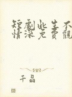 短剧此生不负你情深免费观看