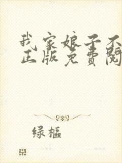 我家娘子不对劲正版免费阅读全集