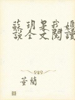 苏玥是我媳妇小说全文阅读免费