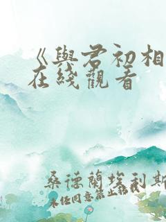 《与君初相识》在线观看