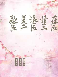 欧美激情在线一区二区三区