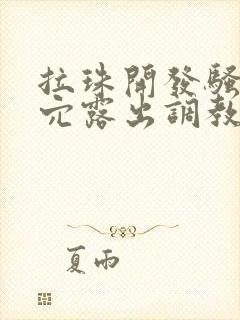 拉珠开发骚货后穴露出调教小说