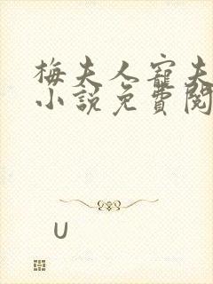 梅夫人宠夫日常小说免费阅读