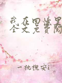 我在回忆里等你全文免费阅读