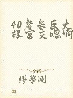 40厘米巨大整根宫交嗯啊