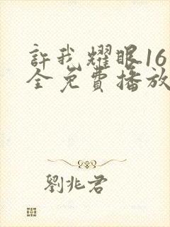 许我耀眼16集全免费播放