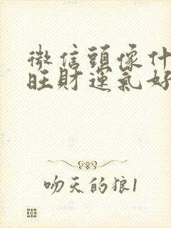 微信头像什么最旺财运气好