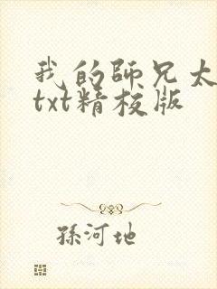 我的师兄太稳健txt精校版