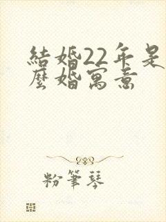 结婚22年是什么婚寓意