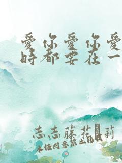 爱你爱你爱你随时都要在一起是什么歌