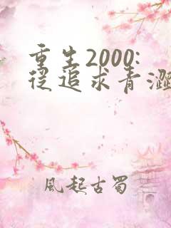 重生2000:从追求青涩校花同桌开始网络小说