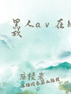 黑人aⅴ在线播放