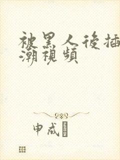 被黑人后插到高潮视频