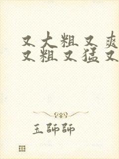 又大粗又爽国产又粗又猛又,爽又黄的视频