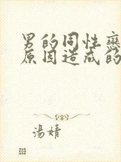 男的同性恋什么原因造成的