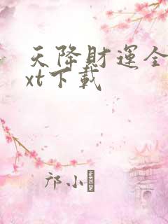 天降财运全本txt下载