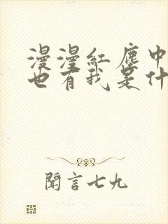 漫漫红尘中有你也有我是什么歌