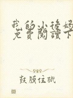 我的小后妈小说免费阅读下载