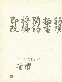 即将开拍的小说改编的电视剧