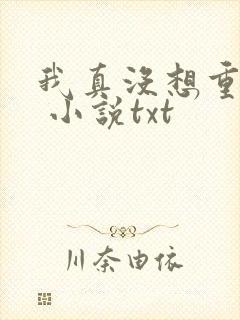 我真没想重生啊 小说txt