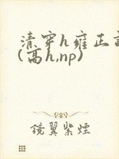 清穿h雍正调教(高h,np)