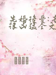 先婚后爱:老公很凶猛全文免费阅读小说