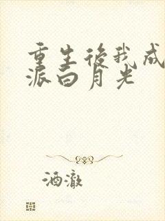 重生后我成了反派白月光