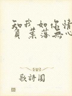 知我如你情深不负 叶落无心