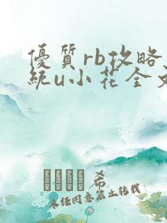 优质rb攻略系统u小花全文免费阅读