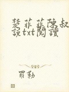 楚菲菲陈叔的小说txt阅读