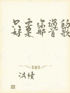 只要你过的比我好是哪首歌里的歌词