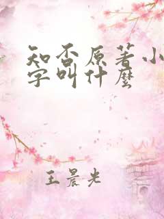 知否原著小说名字叫什么