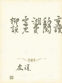 柳云湘的重生小说免费阅读无弹窗