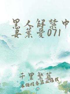 黑人解禁中出人妻叶爱071