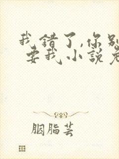 我错了,你别不 要我小说免费阅读